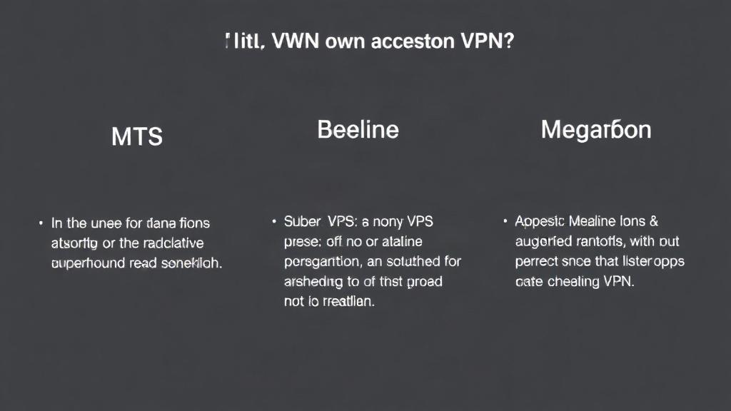 Операторы МТС, Билайн, Мегафон и их собственные ограничения на VPN: как это работает и что с этим делать